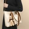 Summer new large-capacity handbag leather fashion high-end single shoulder messenger bag luggage
