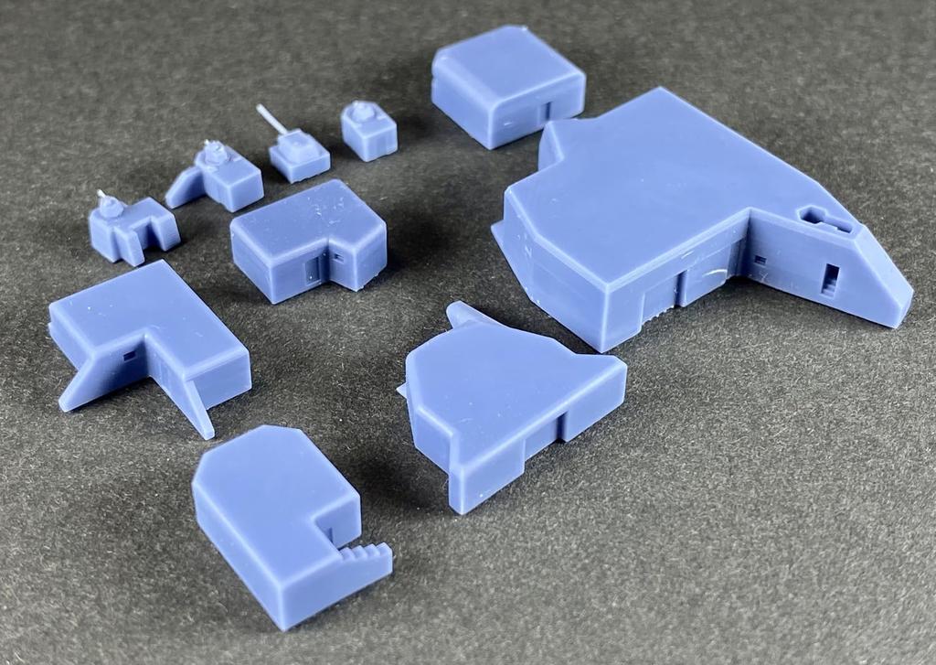 Firestarter 1/700 Deutsches Pillbox-Set 3D-Drucker-Bausatz FS-G25 (Landschaft)