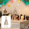 Miniature Wrought Iron Christmas Bell Tree, Desktop Simulated Christmas Tree, Window Display Party Christmas Decoration.