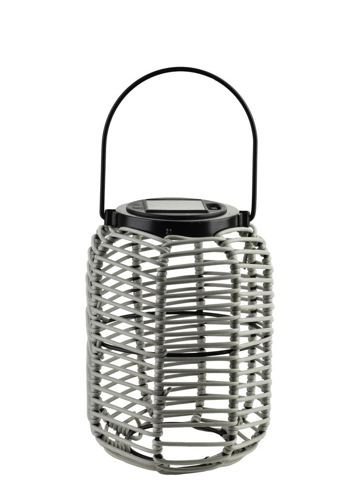 Sokke Grey Lampion Solarny 15X20/31Cm
