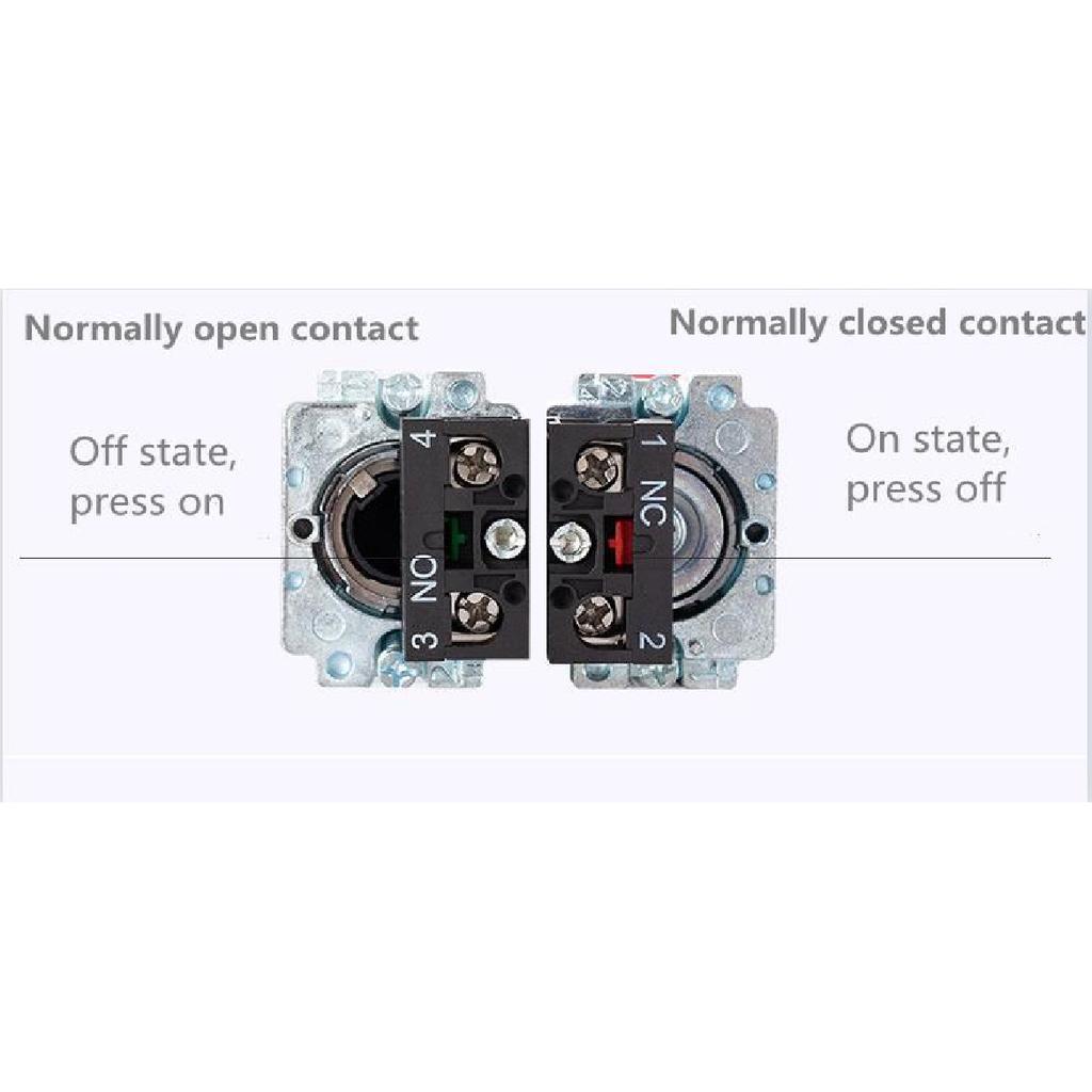 22mmMomentary Push Button Switch 10A 240V~3A Circular Small Size Flat Round Panel NC/NO XB2-BA31 XB2-BA42 ZB2-BE101C 102C