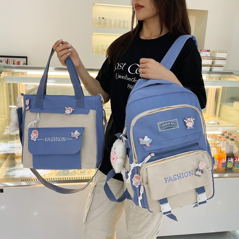 Backpack Aesthetic Cute Lightweight Large Capacity School Bag for Elementary Middle School Girls Travel Daypack