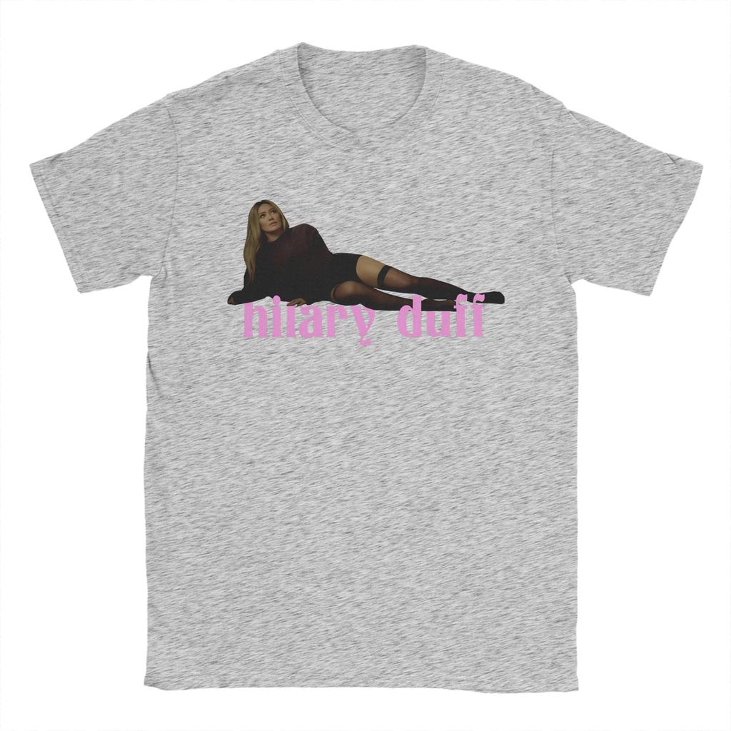 Hilary Duff The Girl Has Luck Unisex T Shirt Novelty Tee Shirt Short Sleeve Crewneck TShirts Pure Cotton New Arrival Tops