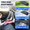 Car Fan for Driver and Passenger's Seat, Car Seat Fan USB Plug-in Dual Turbo High Wind Power Car Interior Rear Pillow Car Fans, 3 Speeds Car Fans