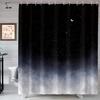 Space Shower Curtain Himalaya Mountain Tops At Starry Night Time with Stars Earth Cosmos Cloth Fabric Bathroom Decor with Hooks