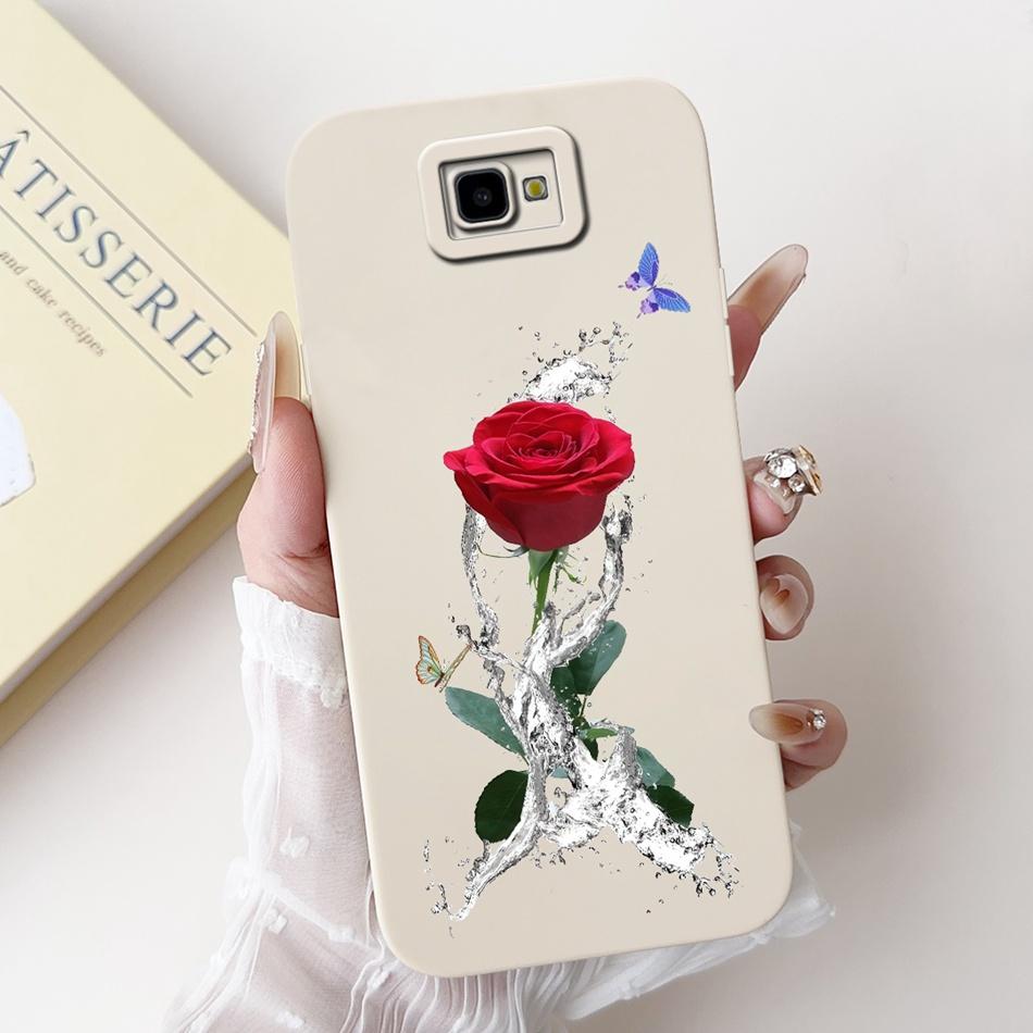 For Samsung Galaxy J4 Core J4+ Beautiful Bow Rose Painting Phone Case For Samsung J4 Plus J4Core Soft Silicone Cases