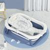 T-shaped Baby Bathtub Net Pocket Adjustable Newborns Bath Net Infant Bath Rack Shower Accessories for Safe Bathing