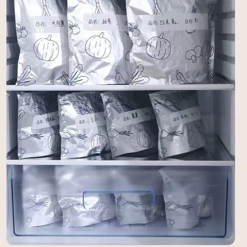 Aluminiumfolie Frischhaltebeutel Versiegelter Verpackungsbeutel Kühlschrank Gefrierschrank Versiegelter Beutel Selbstversiegelnder Beutel