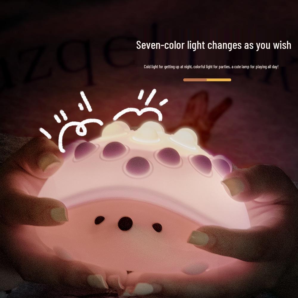 Luce notturna a riccio LED touch ricaricabile per la camera dei bambini