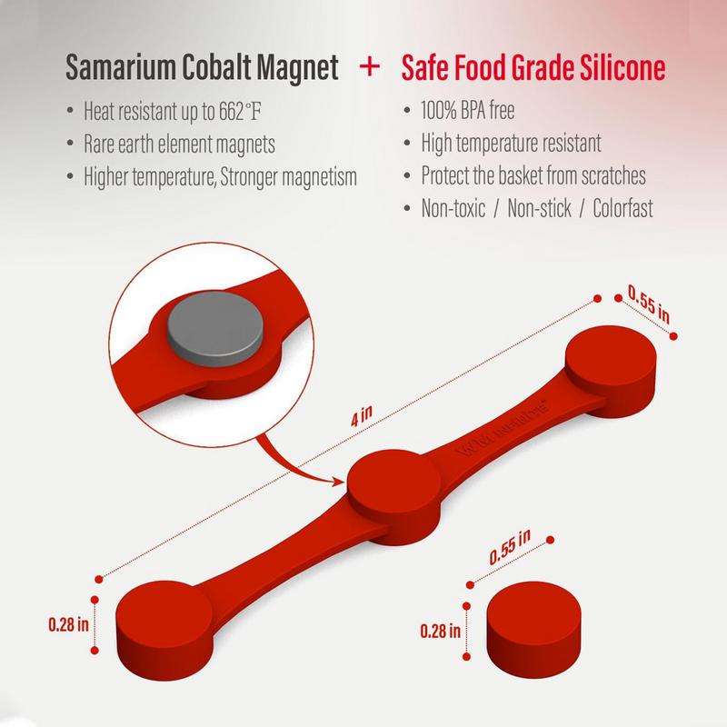 Fritteusen-Fixierschnalle 2 Stück Hochtemperaturbeständige Backpapier-Fixierung Silikonschnalle Für Küchenbackwerkzeuge