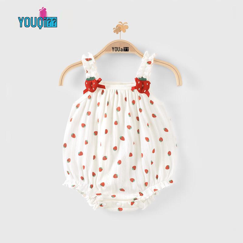 Youqi Baby Girl Summer Sleeveless Romper 90