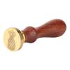 3D Carve Plant Pattern Seal Wax Stamp Wedding Invitation Wood Handle Stamp Cards DIY Antique Handle Initial Stamp Chapter