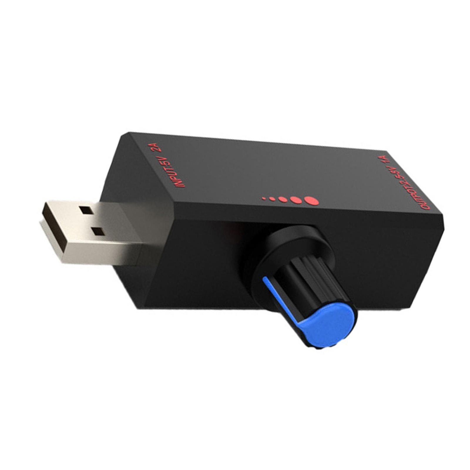 

USB Регулятор скорости вентилятора Бесступенчатая регулировка для настольных и ноутбучных вентиляторов Устройство для управления водой в птичьей купальне и цветами