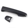 HIGH FLYING Outer Door Handle Carbon Fiber Look Parts Garnish ABS Cover Rim Fits Subaru WRX S4 STI and Levorg 4-Piece - VAG/VAB (2014-2021) VM4/VMG
