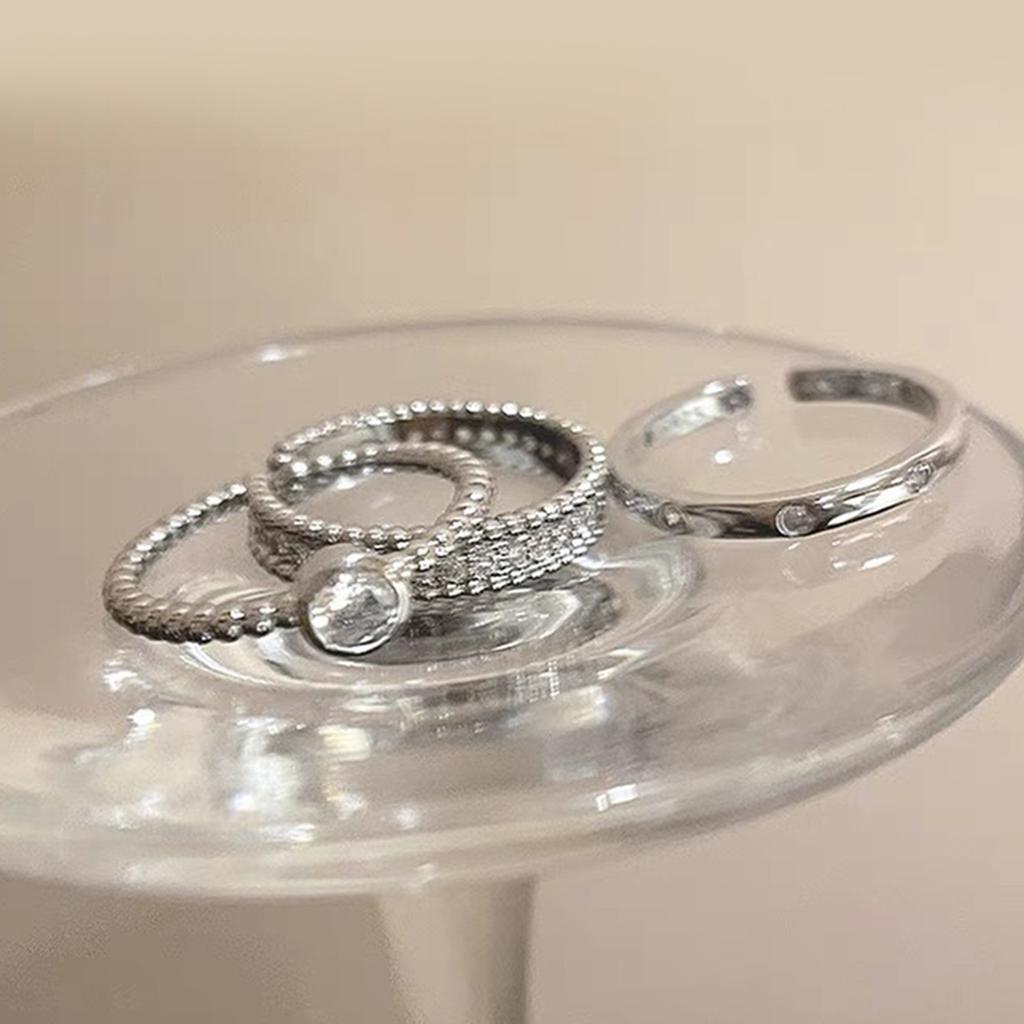 Xiaohongshu authentic versatile simple niche design high sense index finger ring simple cold wind ring