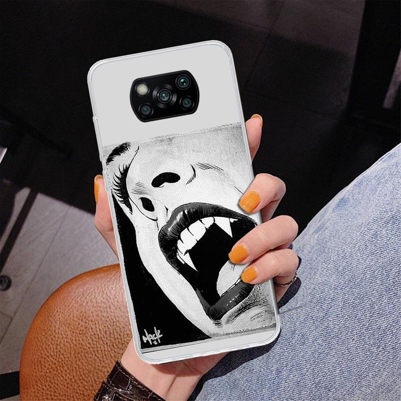 Gothic Vampire Scarlet Art Phone Case For Xiaomi Poco X7 X6 X5 Pro F7 Ultra Redmi 15C 15 13C 13 12C 12 10 10A 10C 9 9A 9C 9T Cov
