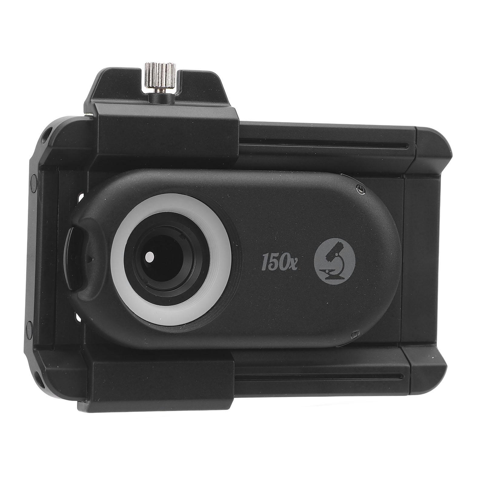 

Объектив для микроскопа для телефона с 150-кратным увеличением, увеличительное стекло для микроскопов с CPL-фильтром и светодиодной подсветкой, портативный