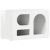 TV Stand High Gloss White 60 X 35 X 40 Cm Particleboard