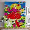 Space 2 Panel Covers Contemporary Living Room Space Curtains Home Interior Draperies Child for Halloween Ornament Candy Candy Window Drapery ideal