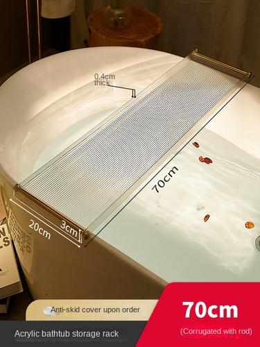 

Luxury Acrylic Bathtub Trays Shelf, Caddy Bath Table, Bathroom Tray, Shower Shelf, Baignoire Accessories