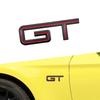 1Pc GT Logo 3D Chrome Metal Car Rear Trunk Logo Decal Badge Sticker For Mustang Shelby GT GT500 GT350 Car Styling Accessories