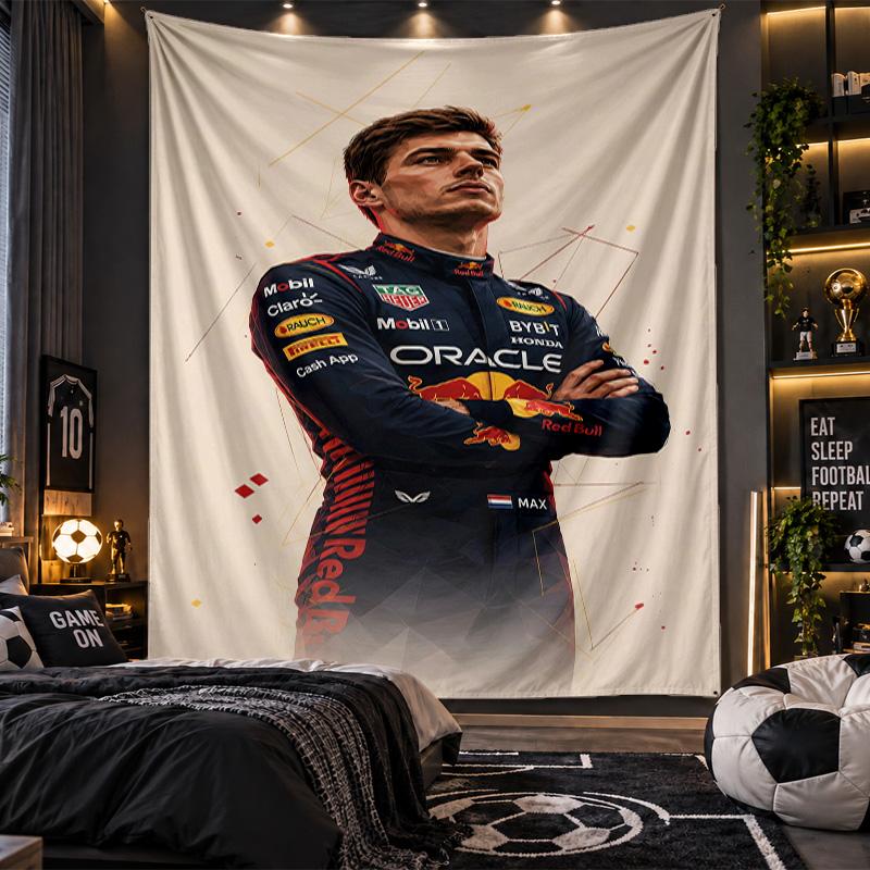 Wandbehang Max Verstappen Drucktuch für Wohnzimmer Schlafzimmer Heimdekoration