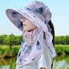 Cappello da Sole Estivo per la Raccolta del Tè Cappello Parasole Maschera Facciale da Donna Protezione UV Cappello da Sole da Uomo per Ciclismo Lavoro Modelli da Donna