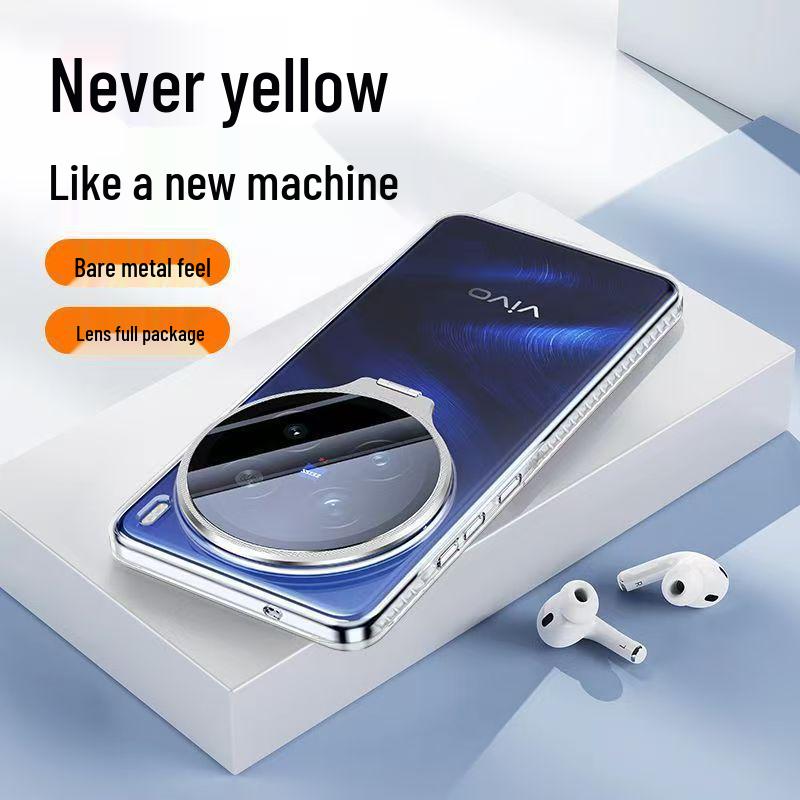 Vivo X300/X300Pro/X200Ultra Transparent Full-Coverage Stand Case