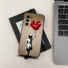 Graffiti Art B-Banksy S-Street Case For Samsung Galaxy A73,72,41,J7,22,Note,31,8,9,52,71,53,32,Soft Black Silicone Cover