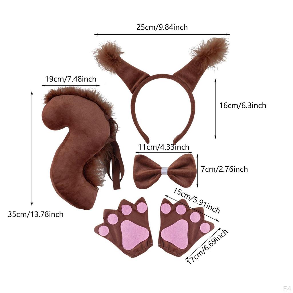 Tierkostüm-Zubehörset für Halloween-Feiern