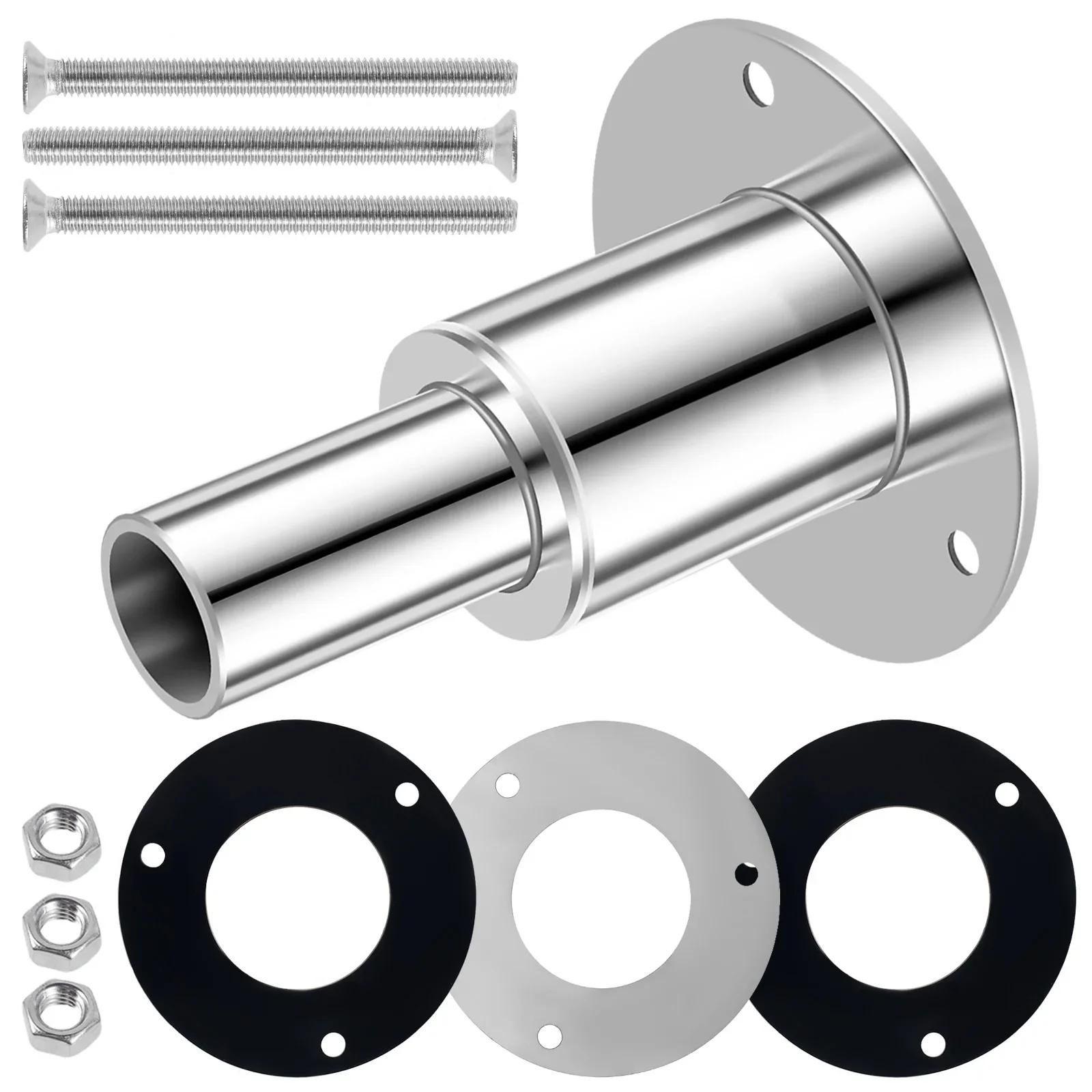 

Прямой сквозной корпус выхлопной трубы, монтаж для морского автомобиля, внутренний диаметр трубы 24 мм, труба из нержавеющей стали 316, сквозной корпус выхлопной трубы