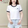 Woodpecker Women's Pure Cotton Round Neck Short Sleeve T-Shirt