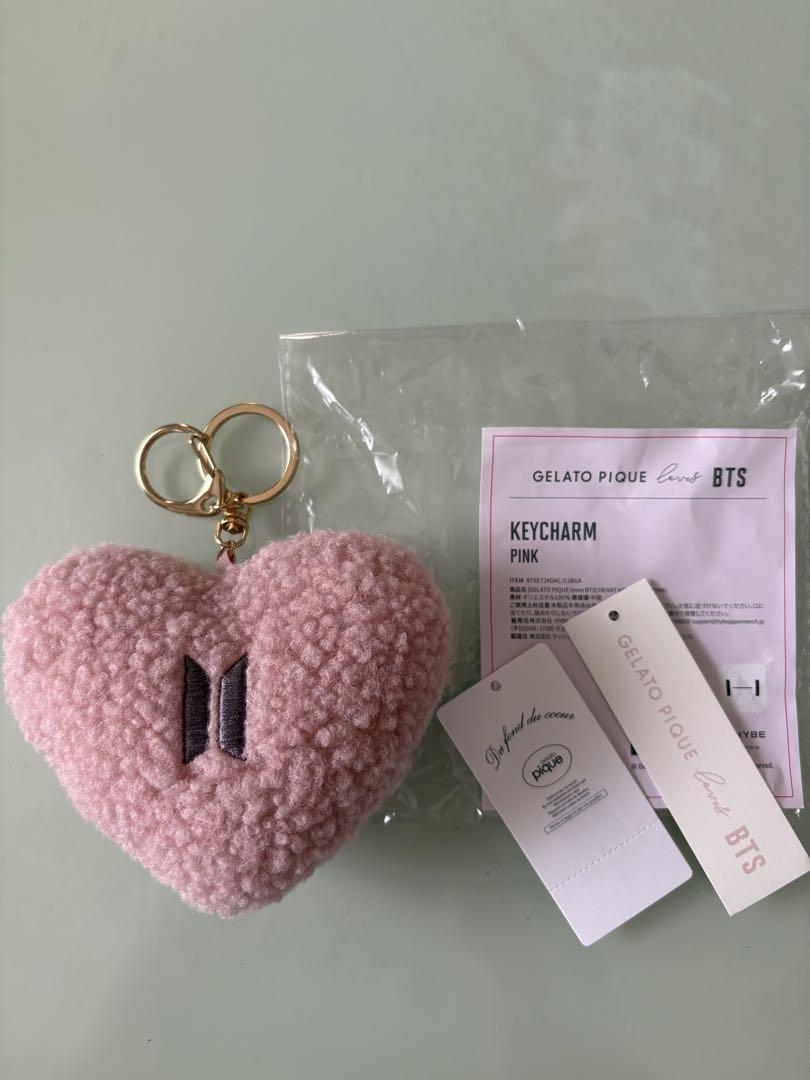 

[Б/У] BTS GELATO PIQUE Брелок-сердце розовый