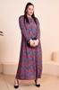 Women's Big Size Dress Mother Plus Size Dress Floral Hijab Clothing