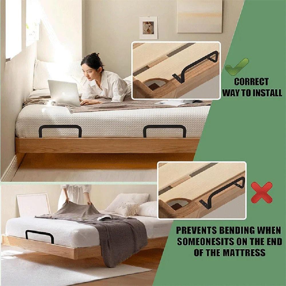 2pcs Metal Mattress Sliding Holder Rustproof Mattress Retainer Bar Mattress Slide Stopper  Bed