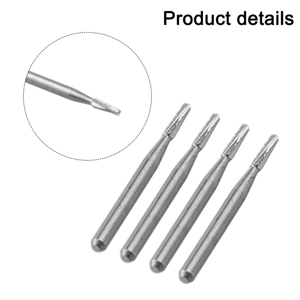 4PCS 1mm Car Glass Tapered Carbide Drill Bit Automobile Windshield Drilling Hole Drill Bit Repair Cutting Tools Accessories