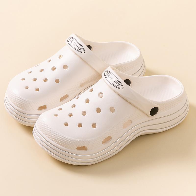 Gaten schoenen dames zomerkleding nieuwe schattige sandalen plateauzool antislip strand verpleegkundige slippers