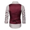 Men Suit Vest Formal Business Style Sleeveless V Neck Slim Fit Cardigan Single-breasted Solid Color Silky Fabric Pockets Groom Wedding Waistcoat