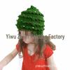 Festive Knitted Parent-Child Hats: Western Christmas Tree Star Design