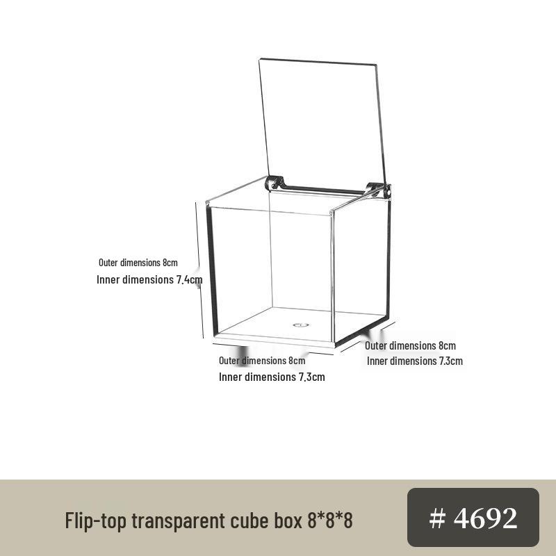 Exquisite Flip-Top Transparent Acrylic Candy Box for Wedding Favors