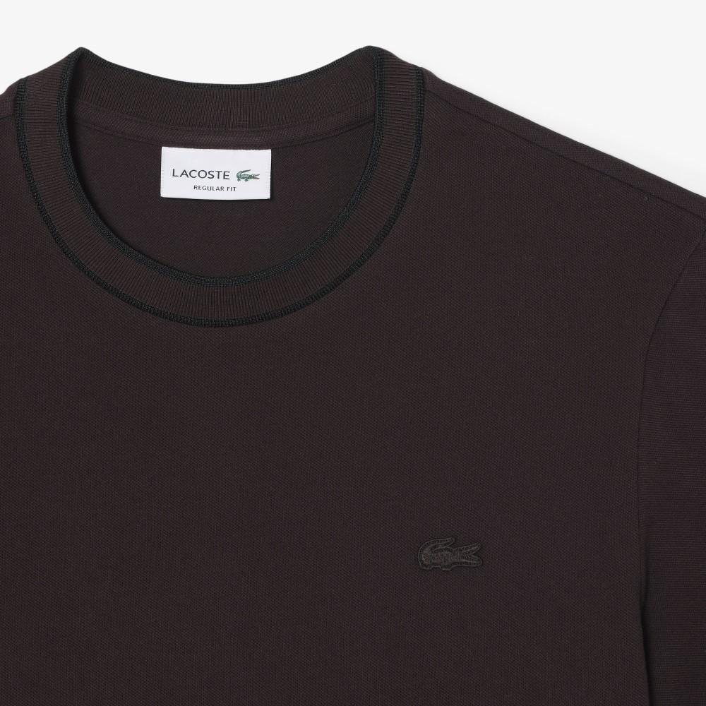 Lacoste Men's Contrast Tipped Line Match Pique Short Sleeve T-Shirt TH1004-56G3LA
