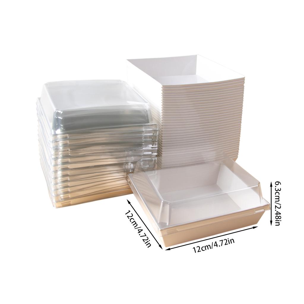 10pcs Kraft Paper Cake Macaron Dessert Donut Box Cookie Sandwich Packing Box Outdoor Party Disposable Food Box Birthday Supplies