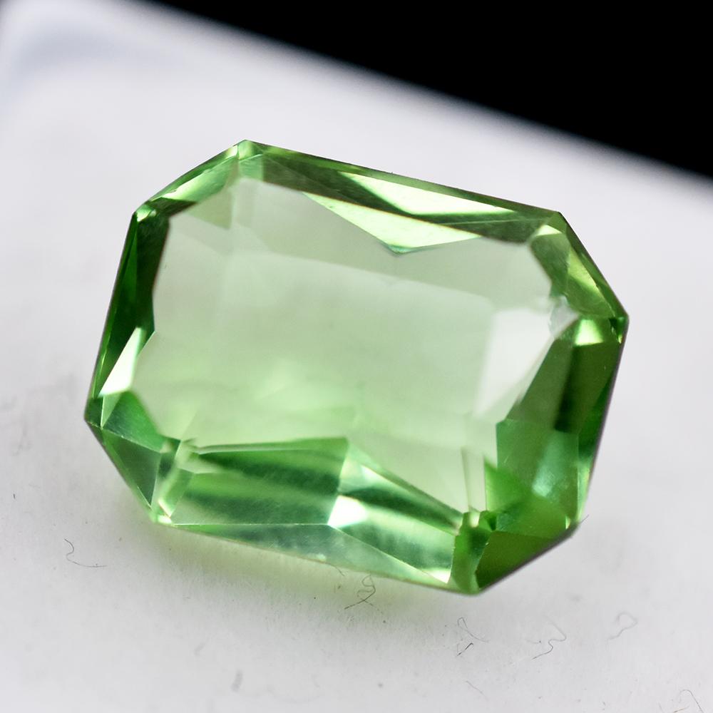 7 Ct Natural Grandidierite Bluish Green Emerald Cut Certified Fabulous Gemstone