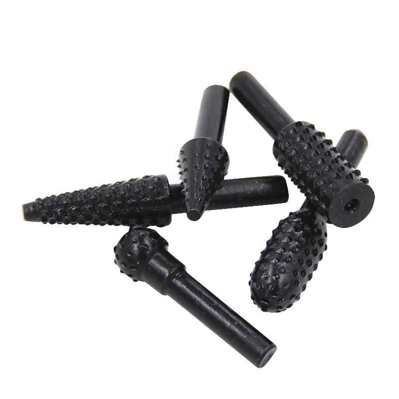 5-teiliges Hartmetall-Rotfeilen-Set - Wolfszahn-Schleifkopf für Holz-/Metallbearbeitung, Professionelles Dremel-Zubehörset