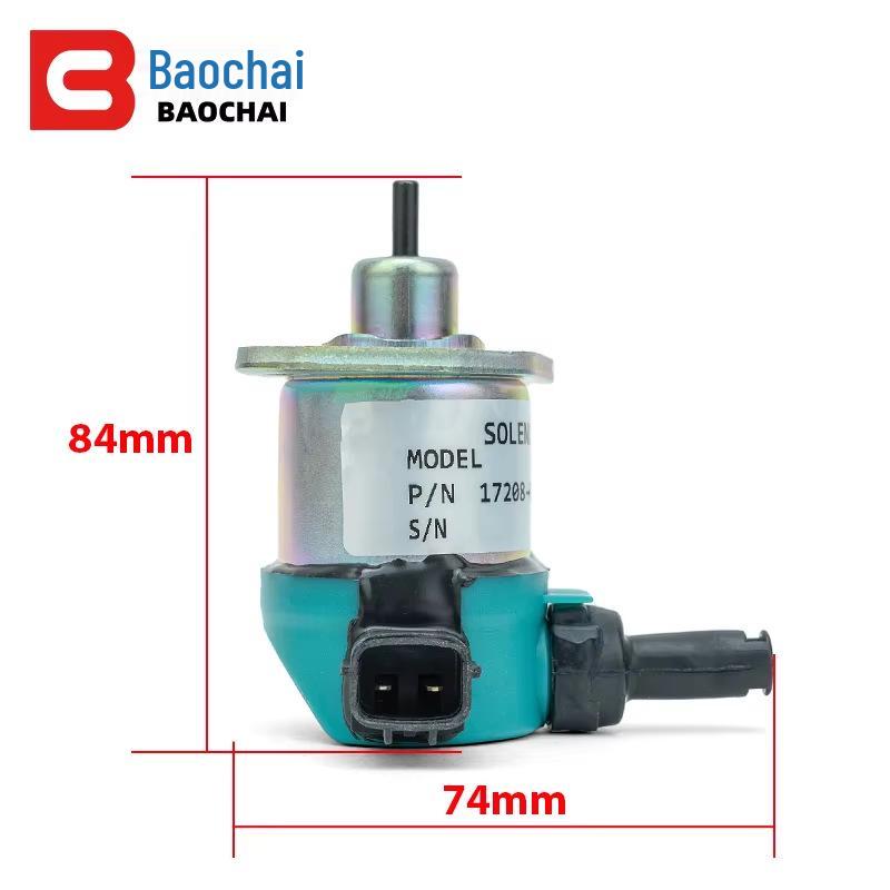 12V/24V Fuel Shut-off Flameout Solenoid Valve (17208-60016)