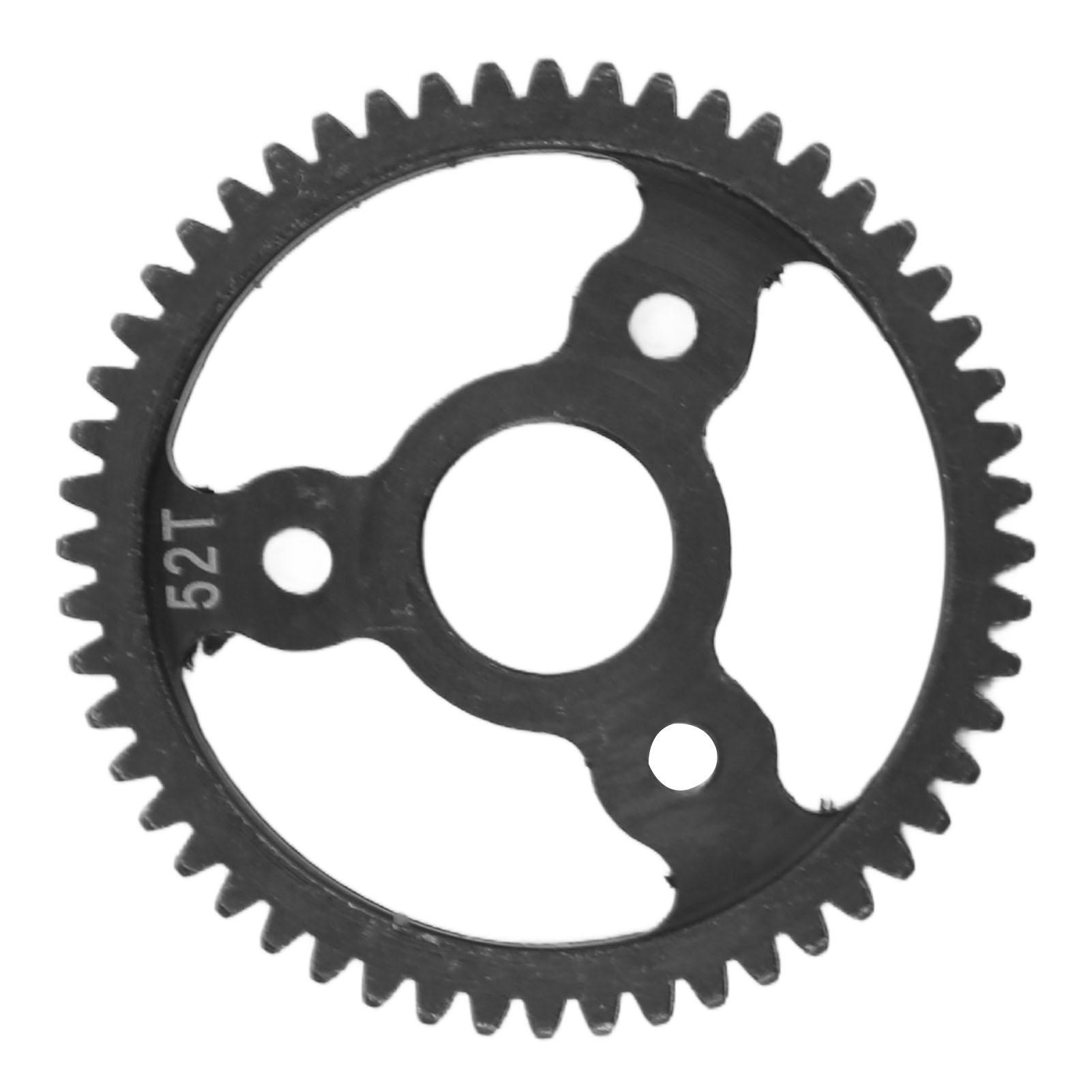 

RC Car Main Gear Steel Black M0.8 52T 32P CNC Machining Oxidization Treatment 110 RC Accessories