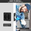 Pocket Door Hardware Bathroom Pocket Door Lock Matte Black Sliding Door Lock 1pc