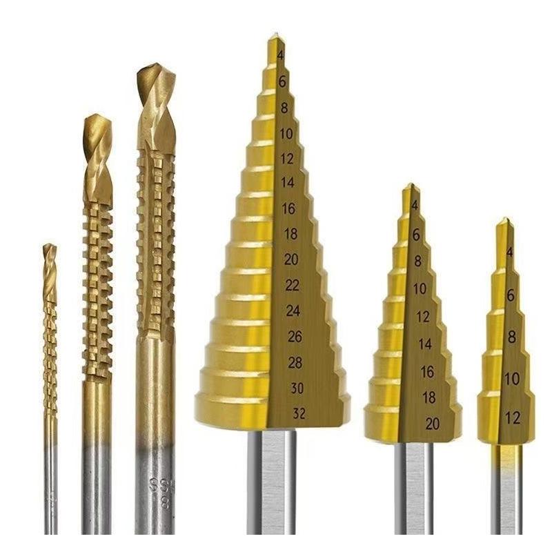 Serrated Step Drill & Tap Set - Inch/Metric Sizes