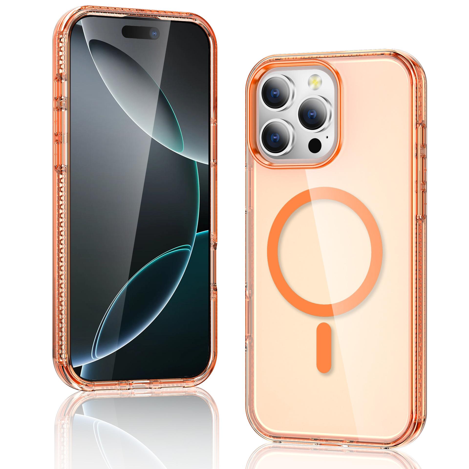 

New for IPhone 17 Mobile Phone Case 16plus Dragon Scale Magnetic Mobile Phone Protective Case S25 edge