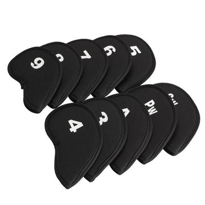 Thickened Golf Iron Covers - Set of 10 Numbered Club Headcovers